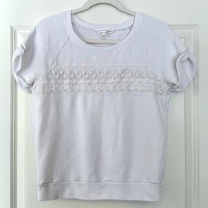 Victoria's Secret White Lace Detail Top